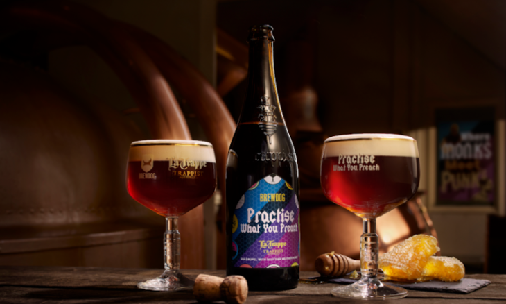 La Trappe en Brewdog bier Practise what you preach
